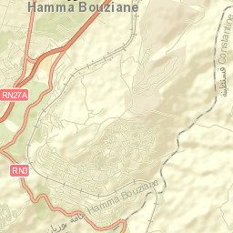 Hamma Bouziane Street Map