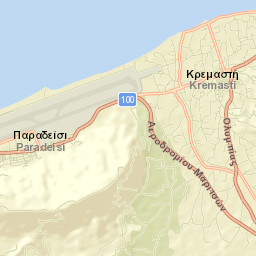 Kremastí Street Map