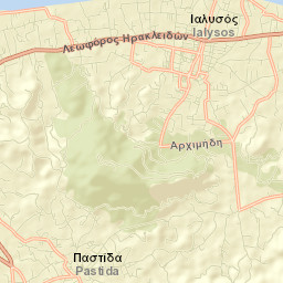 Ialysós Street Map