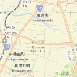 Komatsu Street Map