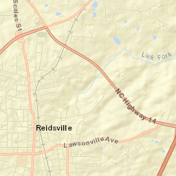 Reidsville Street Map