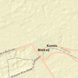 Kumlu İlçesi Street Map