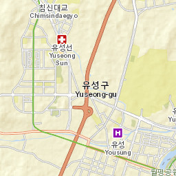 Yuseong-gu Street Map