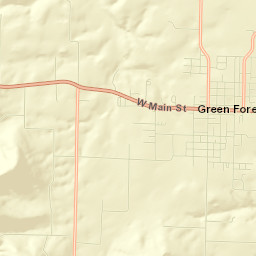 Green Forest Street Map