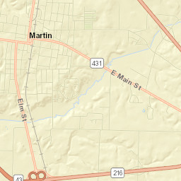 Martin Street Map