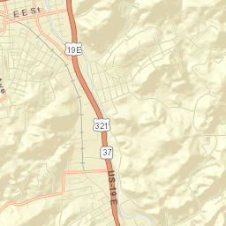 Elizabethton Street Map