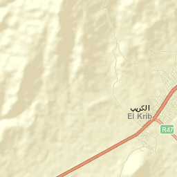 Le Krib Street Map