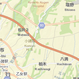 Komoro Shi Street Map
