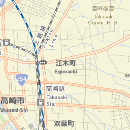 Takasaki Street Map