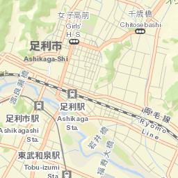 Ashikaga Street Map