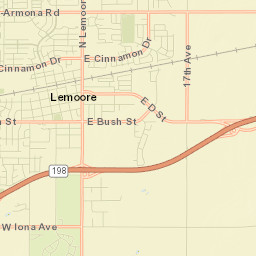 Lemoore Street Map