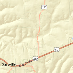 Gassville Street Map