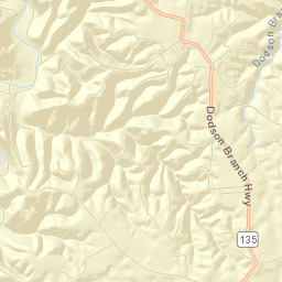 Dodson Branch Street Map