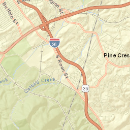 Johnson City Street Map