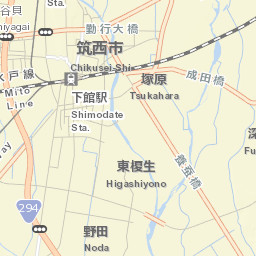 Shimodate Street Map