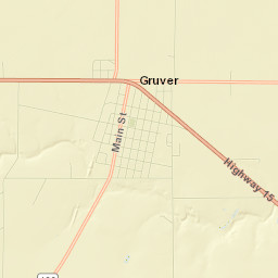 Gruver Street Map