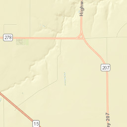 Hansford County Street Map
