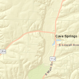 Cave Springs Street Map