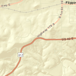 Flippin Street Map