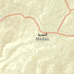 Médéa Street Map