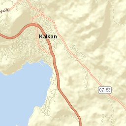 Kalkan Street Map