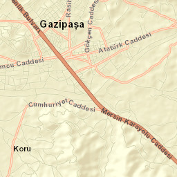 Gazipaşa Street Map