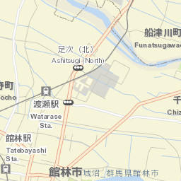Tatebayashi-shi Street Map