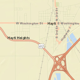 Hayti Street Map