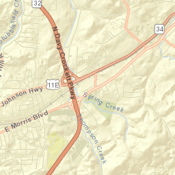 Hamblen County Street Map