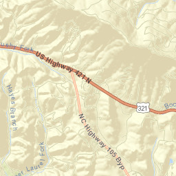 Watauga County Street Map