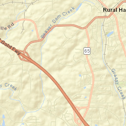 Rural Hall Street Map