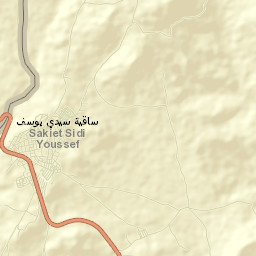 Sakiet Sidi Youssef Street Map