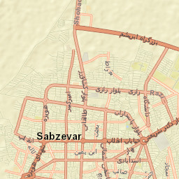 Sabzevar Street Map