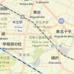 Honjō Street Map