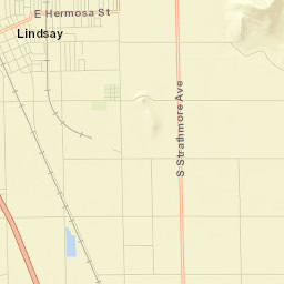 400-498 E Lindmore St Lindsay CA Street Map
