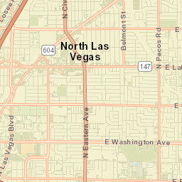 2900 East Vandament Street, Las Vegas, NV Street Map