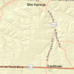 Elm Springs Street Map