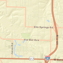 10069 Har-Ber Avenue Springdale AR Street Map