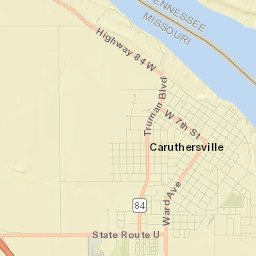 Caruthersville Street Map