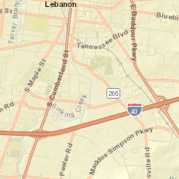 Lebanon Street Map