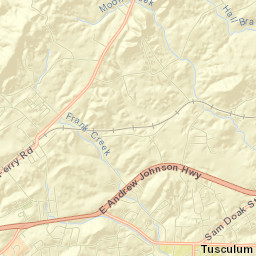 Tusculum Street Map