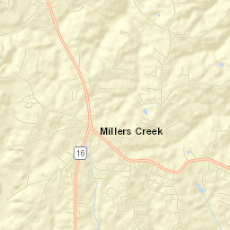 Millers Creek Street Map