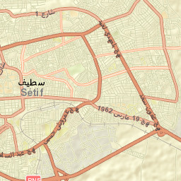 Sétif Street Map