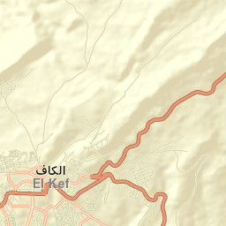 El Kef Street Map