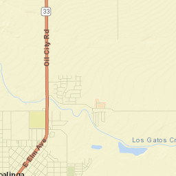 Coalinga Street Map