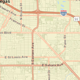 US-95 Las Vegas NV 89110 America Street Map