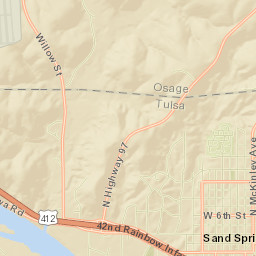 2-98 East 3rd Street Sand Springs OK Street Map