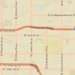 14-44 North Harvard Avenue, Tulsa, OK Street Map