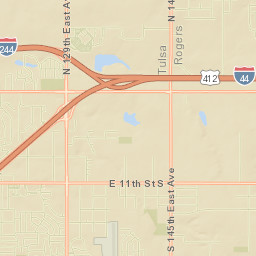 775-855 North 153rd East Avenue, Tulsa Street Map