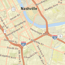 1-5 Deaderick Street Nashville TN Street Map